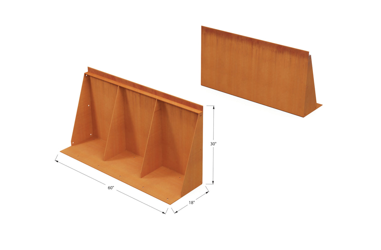 Corten Steel Tall Edging – 30″ H