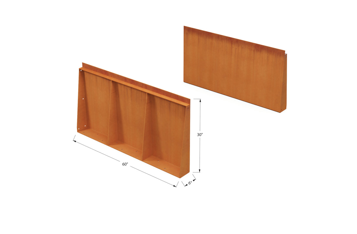 Corten Steel Tall Edging – 30″ H