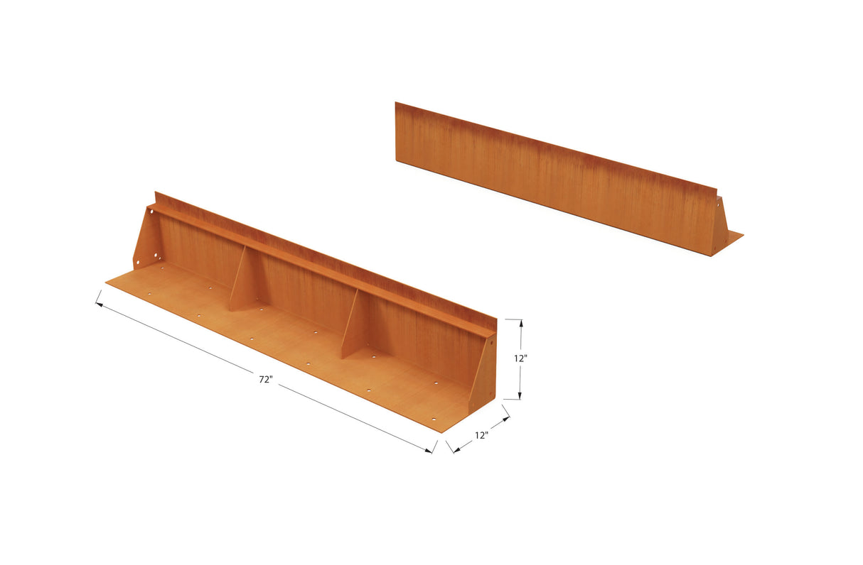 Corten Steel Tall Edging – 12″ H