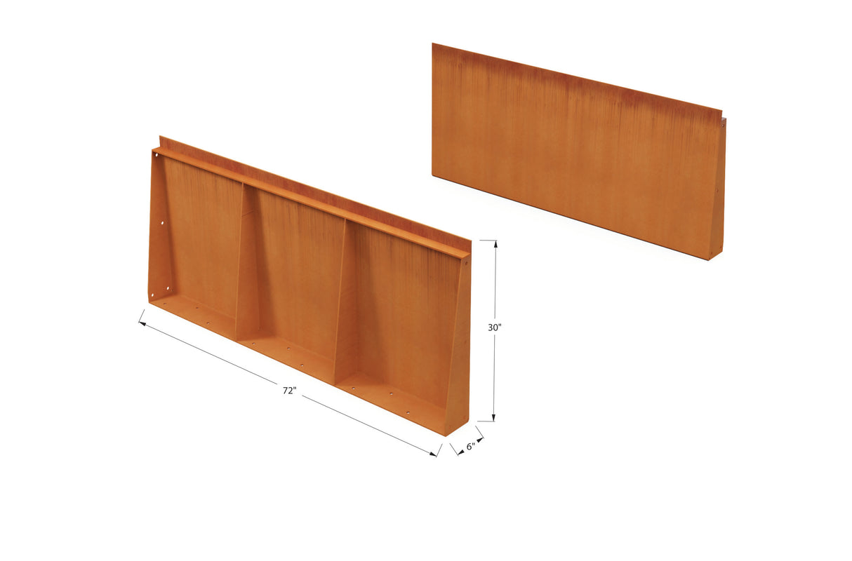 Corten Steel Tall Edging – 30″ H