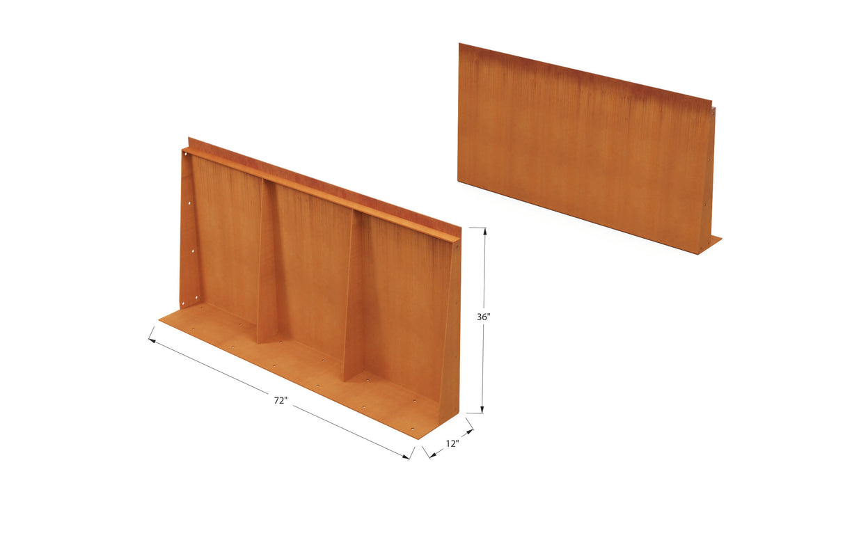 Corten Steel Tall Edging – 36″ H