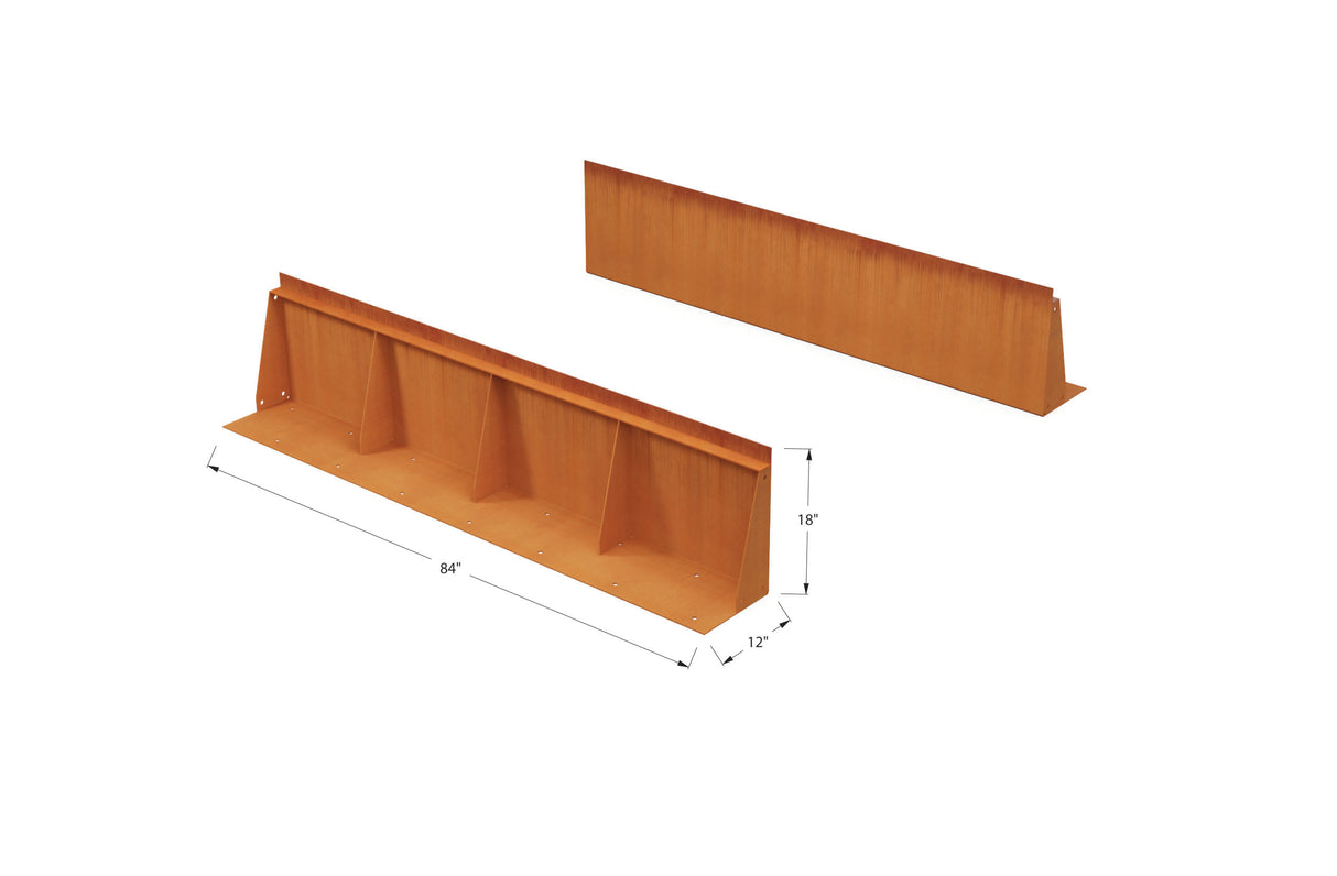 Corten Steel Tall Edging – 18″ H