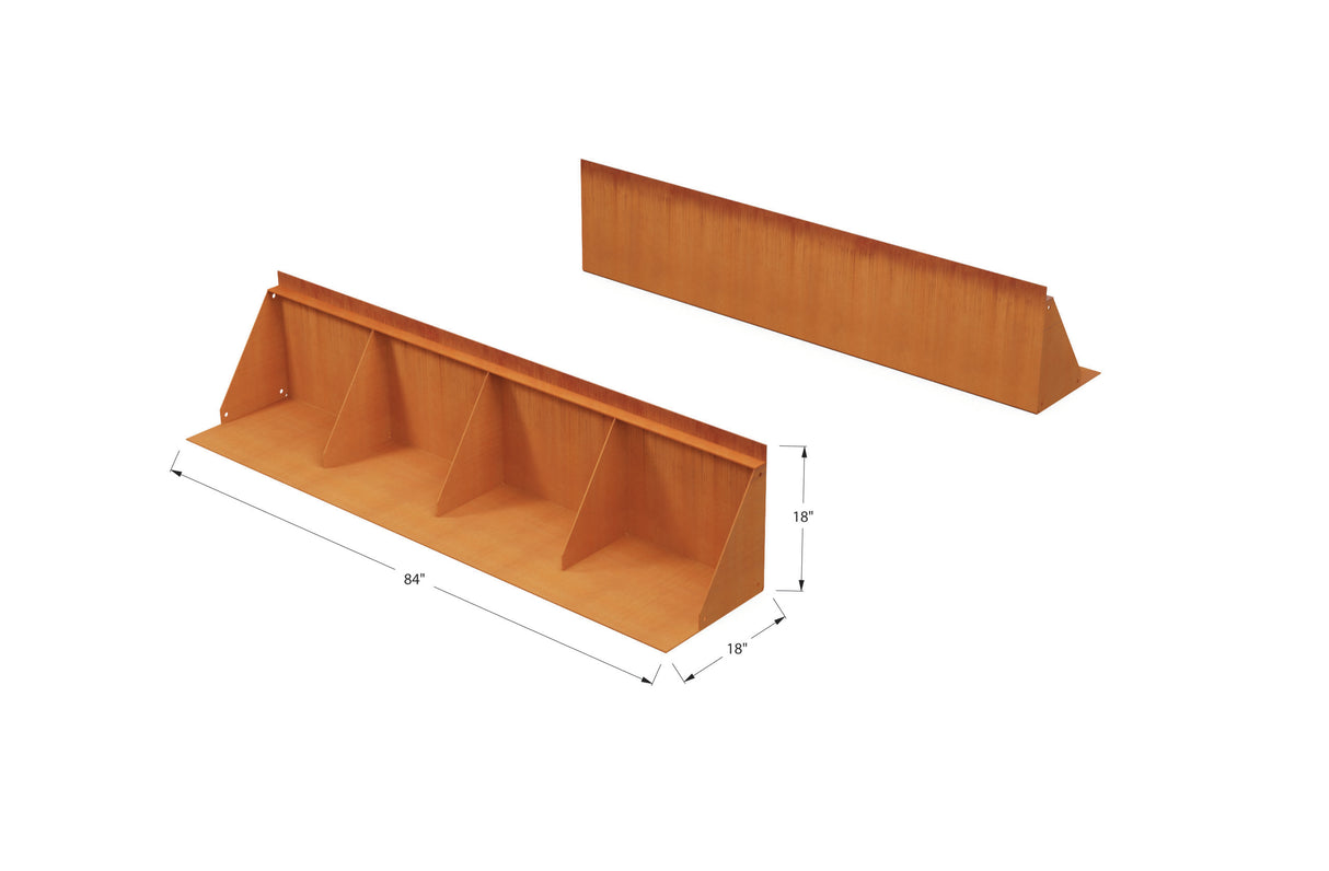 Corten Steel Tall Edging – 18″ H