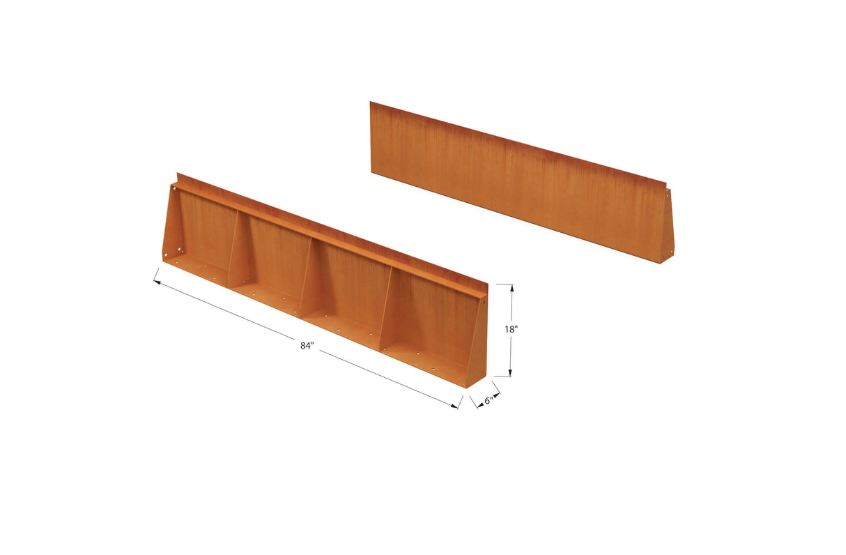 Corten Steel Tall Edging – 18″ H