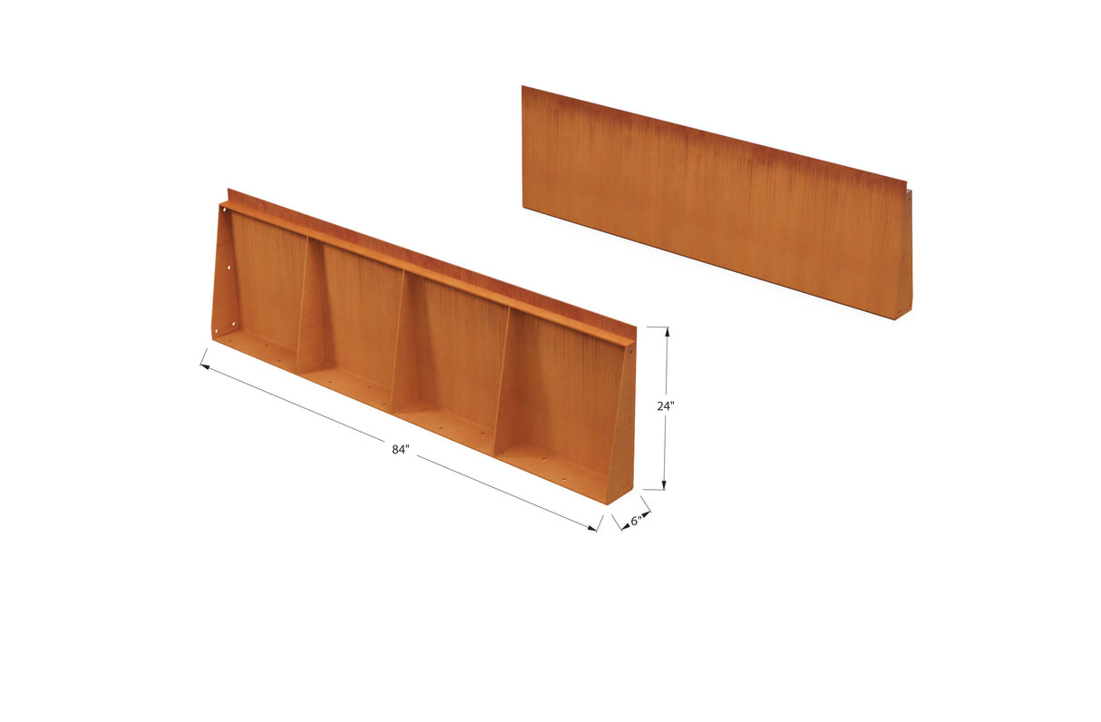 Corten Steel Tall Edging – 24″ H