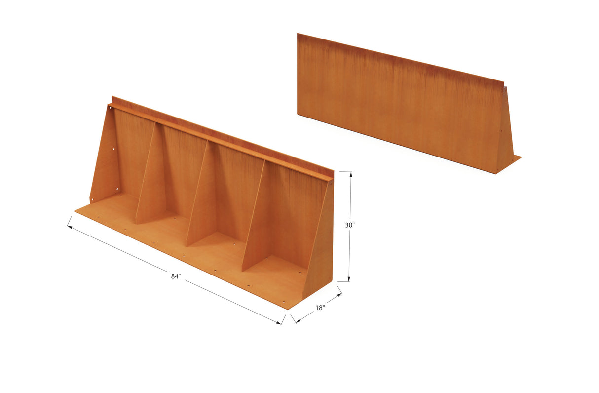 Corten Steel Tall Edging – 30″ H