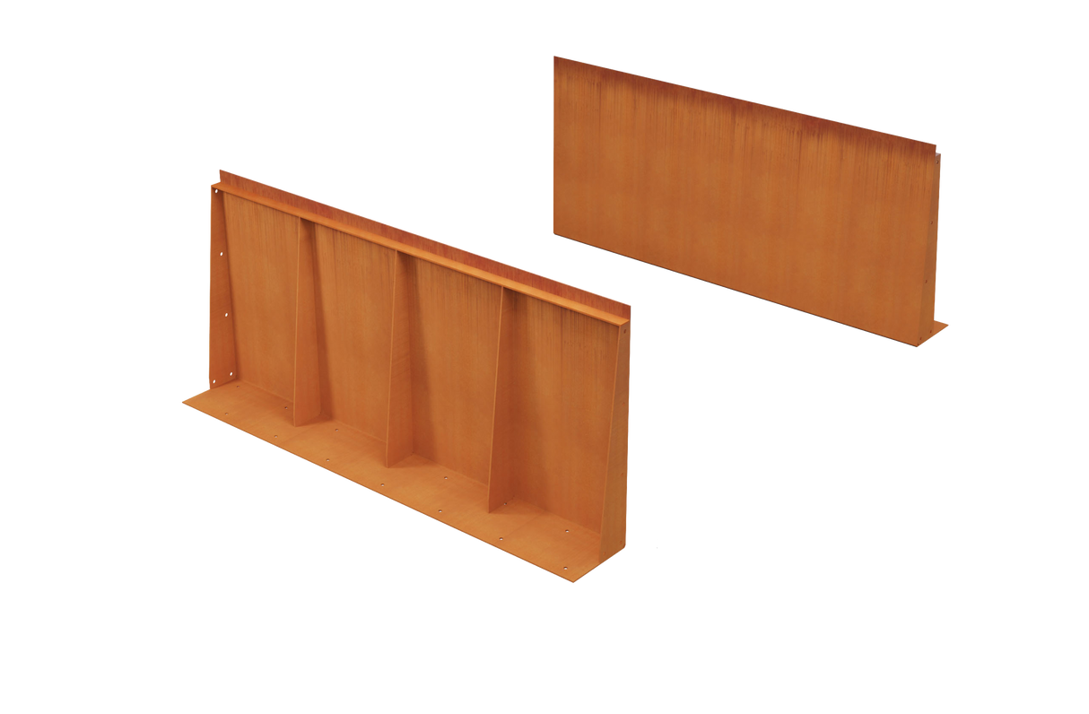 Corten Steel Tall Edging – 36″ H