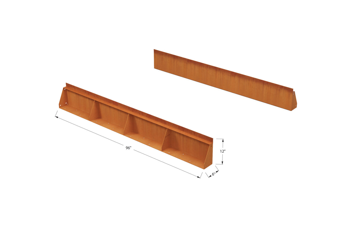 Corten Steel Tall Edging – 12″ H