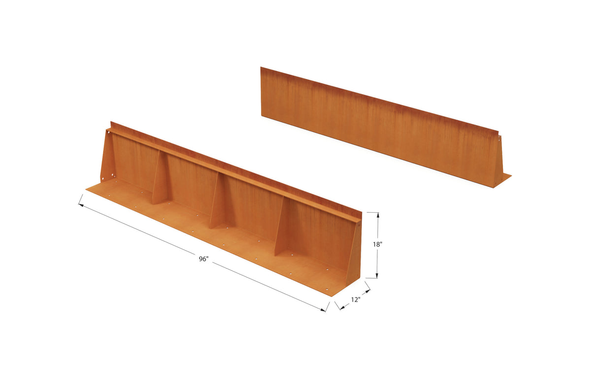 Corten Steel Tall Edging – 12″ H