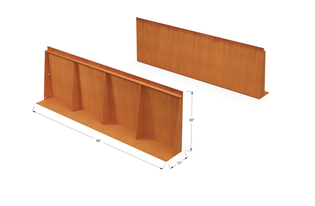 Corten Steel Tall Edging – 30″ H