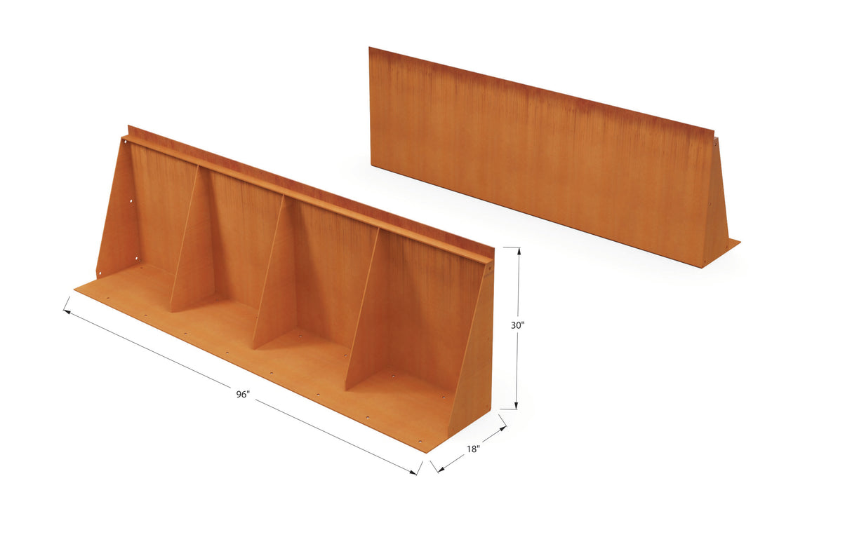 Corten Steel Tall Edging – 30″ H