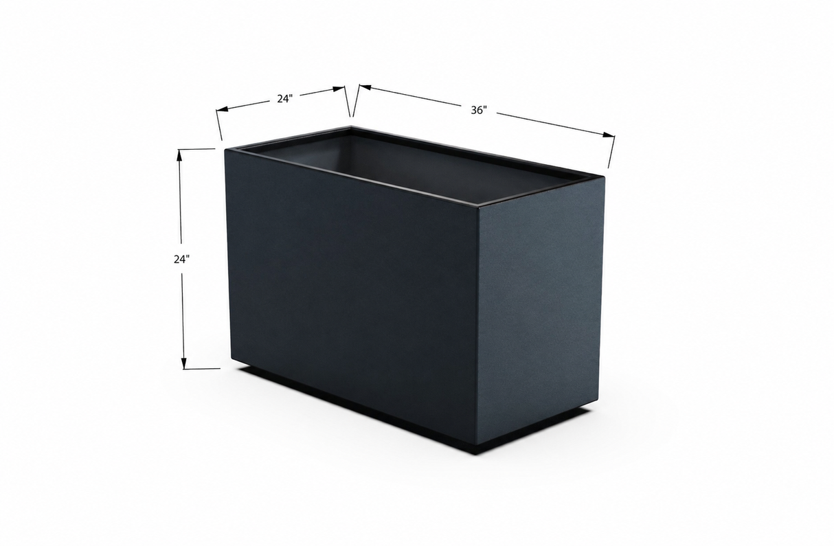 30% OFF Aluminum Rectangular Planter – 36" x 24" x 24"