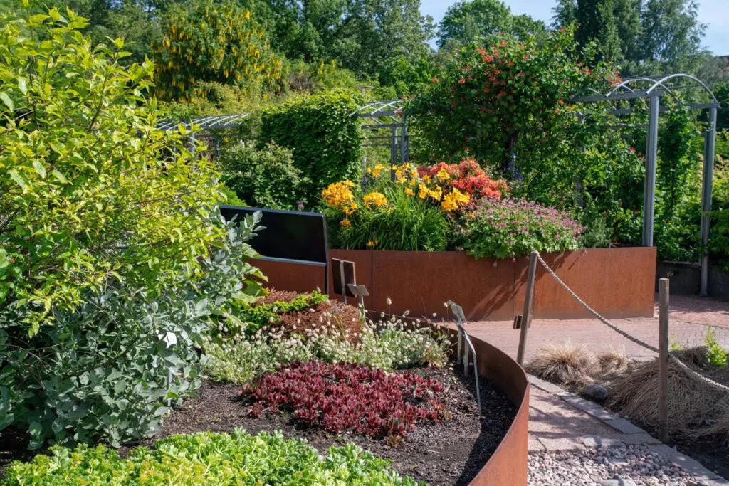 How to Use Corten Steel Planters in Any Size Garden Design - Plantercraft