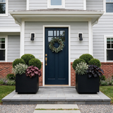 The Welcome Pair – Classic Aluminum Cube Planters (Set of 2)