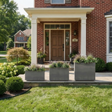 The Porch Trio – Graduated Aluminum Rectangular Planters (Set of 3)