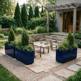 The Patio Trio – Aluminum Rectangular Planters (Set of 3)
