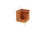 Corten Steel Tall Corner Edging - 12" to 24" H