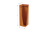Corten Steel Tall Corner Edging - 30" to 36" H