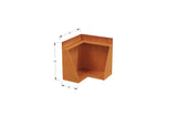 Corten Steel Tall Corner Edging - 12" to 24" H