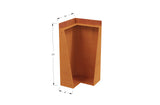 Corten Steel Tall Corner Edging - 12" to 24" H