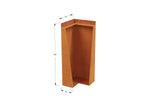 Corten Steel Tall Corner Edging - 30" to 36" H