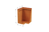 Corten Steel Tall Corner Edging - 12" to 24" H