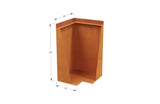 Corten Steel Tall Corner Edging - 30" to 36" H