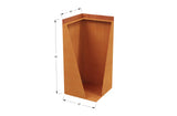 Corten Steel Tall Corner Edging - 30" to 36" H