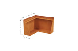 Corten Steel Tall Corner Edging - 12" to 24" H