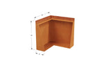 Corten Steel Tall Corner Edging - 12" to 24" H
