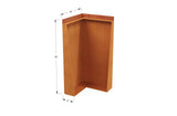 Corten Steel Tall Corner Edging - 30" to 36" H