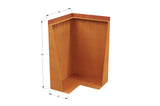 Corten Steel Tall Corner Edging - 30" to 36" H