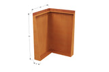 Corten Steel Tall Corner Edging - 30" to 36" H