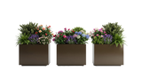 The Patio Trio – Aluminum Rectangular Planters (Set of 3)