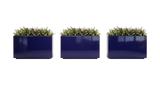 The Patio Trio – Aluminum Rectangular Planters (Set of 3)