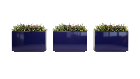 The Patio Trio – Aluminum Rectangular Planters (Set of 3)