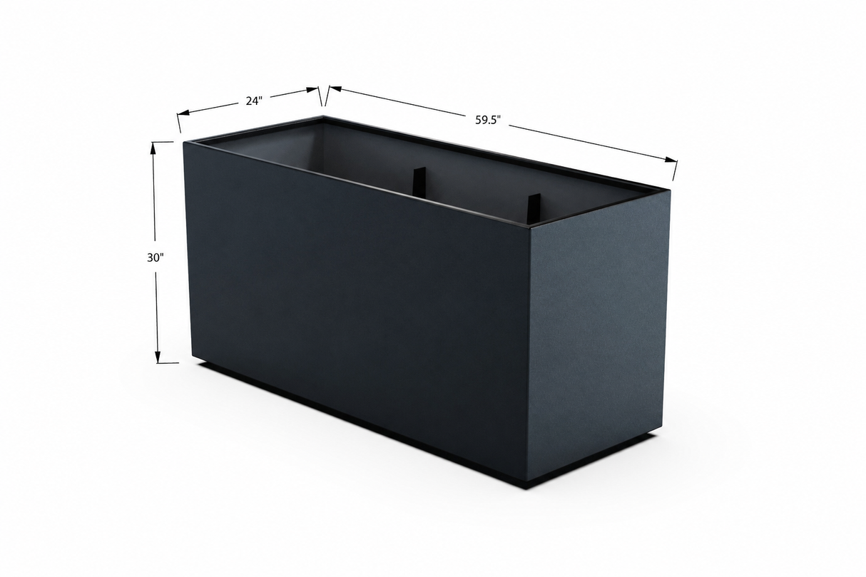 30% OFF Aluminum Rectangular Planter – 59.5" x 24" x 30"