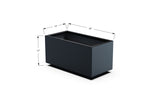 Aluminum Rectangular Planter – 12" to 20" H