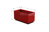 Aluminum Rectangular Planter – 12" to 20" H