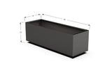 Aluminum Rectangular Outdoor or Indoor Planters - Plantercraft