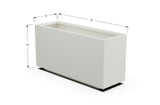Aluminum Rectangular Planter – 12" to 20" H