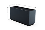 Aluminum Rectangular Planter – 12" to 20" H
