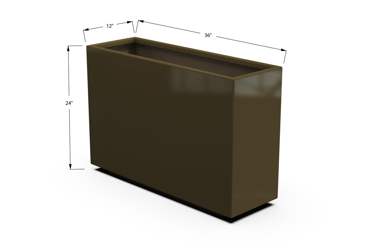 30% OFF Aluminum Rectangular Planter – 84" x 18" x 24"