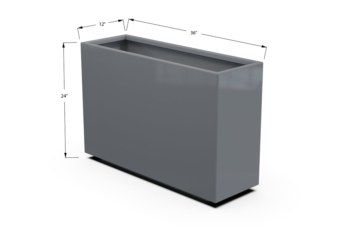 30% OFF Aluminum Rectangular Planter – 84" x 18" x 24"