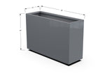 30% OFF Aluminum Rectangular Planter – 84" x 18" x 24"