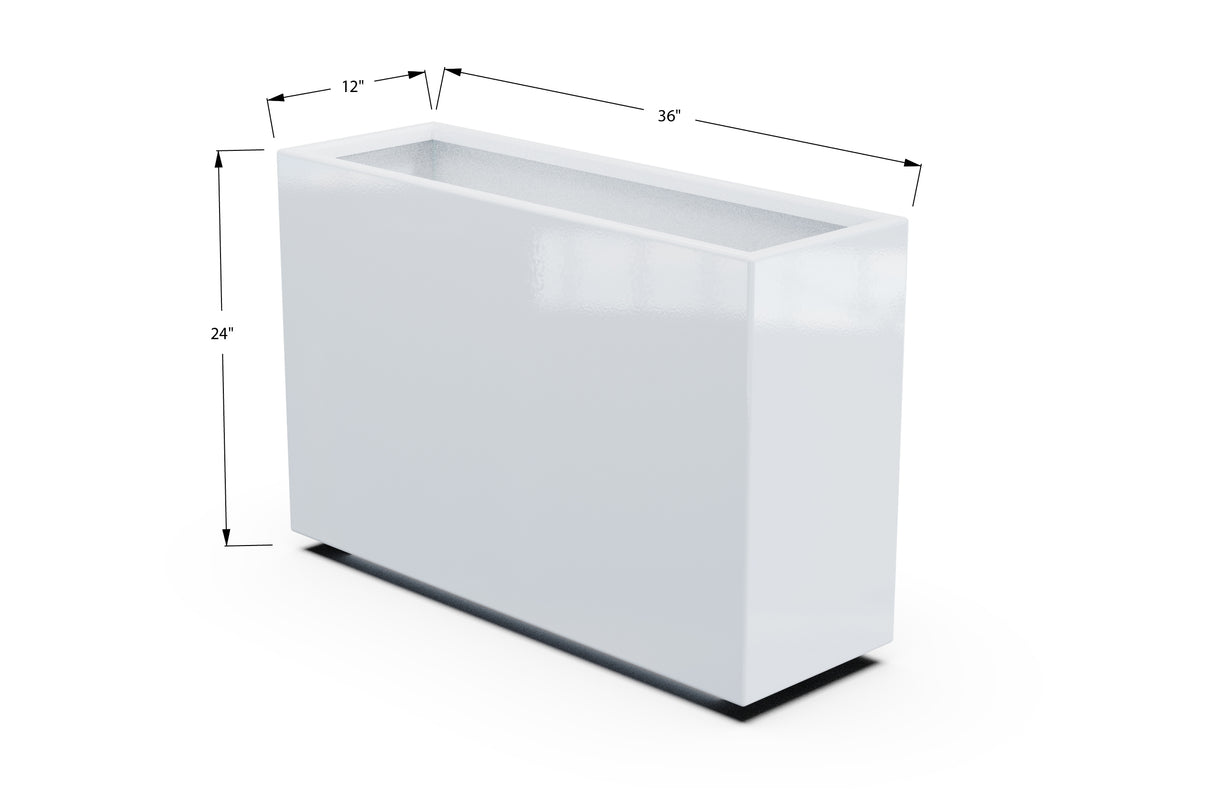 30% OFF Aluminum Rectangular Planter – 84" x 18" x 24"