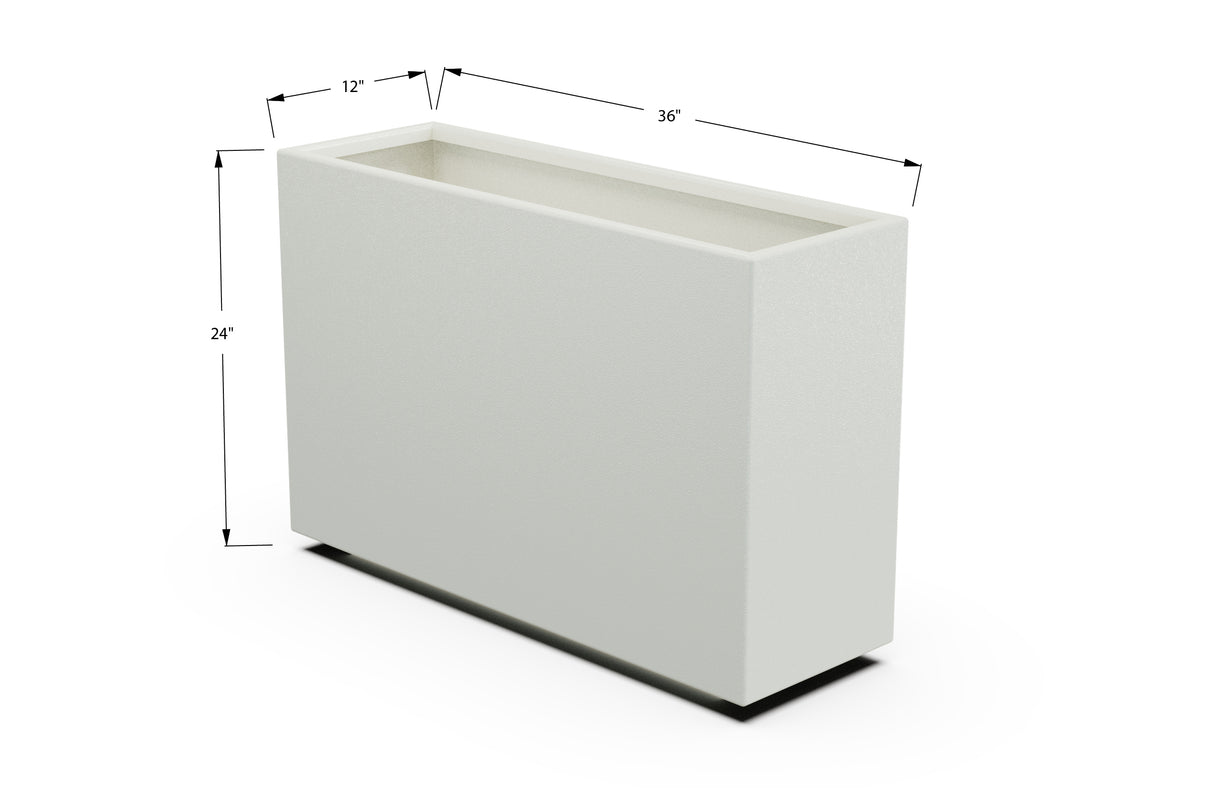 30% OFF Aluminum Rectangular Planter – 84" x 18" x 24"