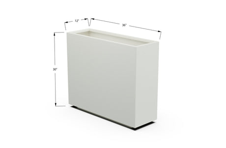Aluminum Rectangular Planter – 30" Height - Plantercraft