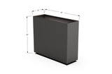Aluminum Rectangular Planter – 30" Height - Plantercraft