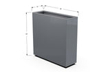 Aluminum Rectangular Planter – 36" H
